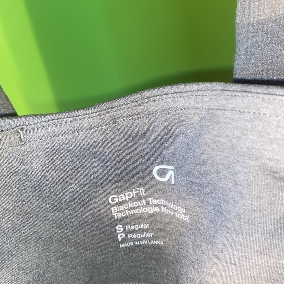 ladies GapFit Grey Legging Size small Striped blue orange pink leg pocket string - Picture 5 of 9